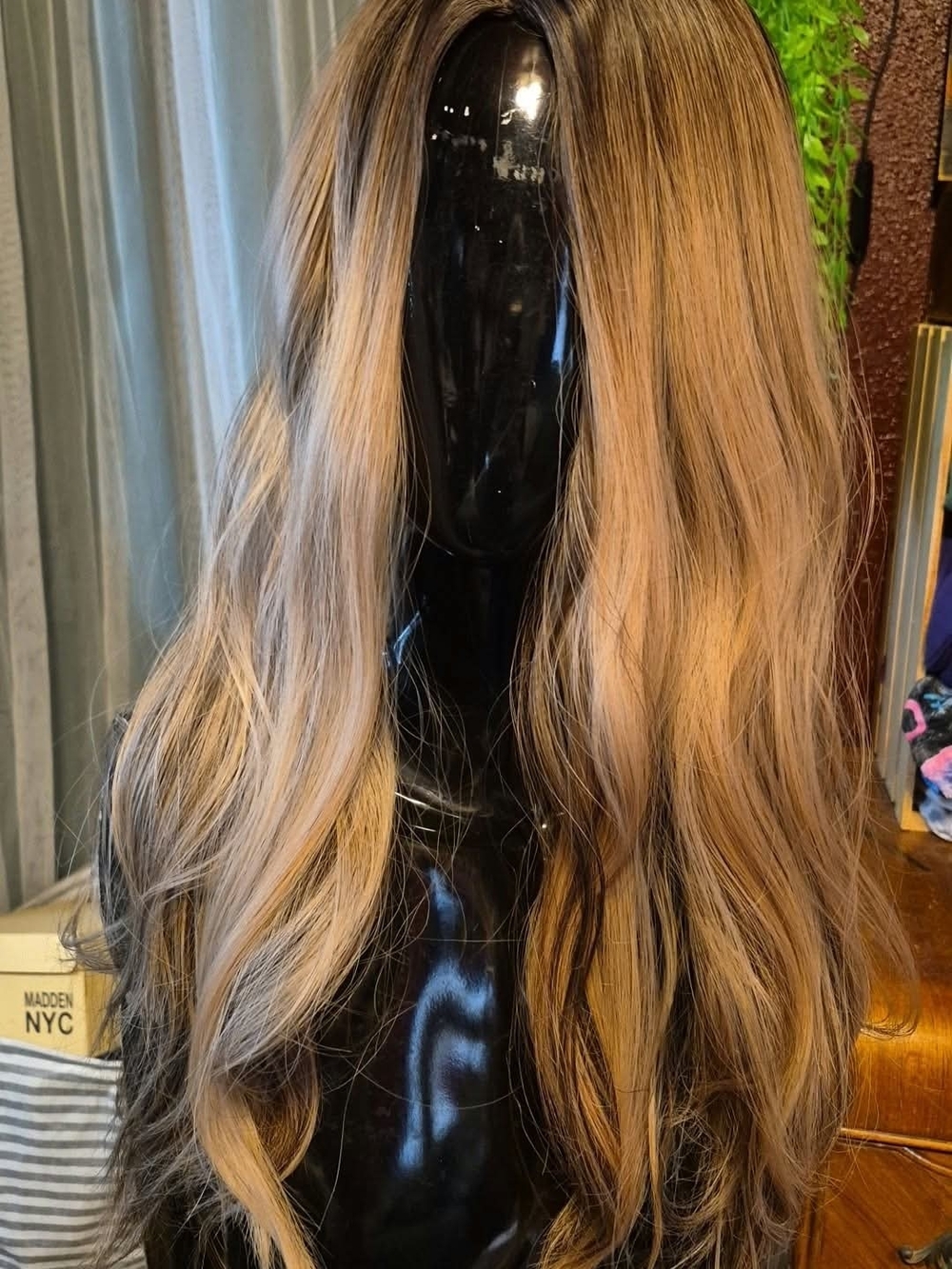 Women’s Long Wavy Hairpiece in Honey Blonde - Stylish Hair Accessory
